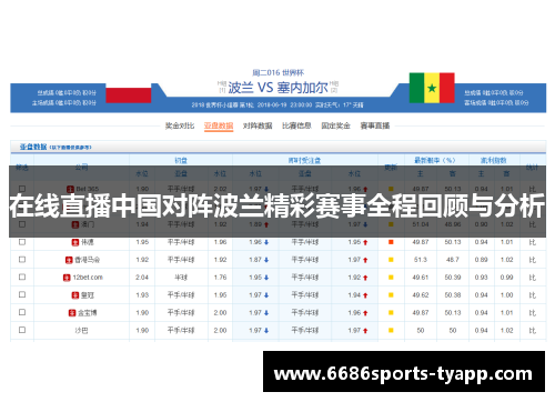 在线直播中国对阵波兰精彩赛事全程回顾与分析